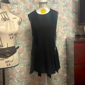 Iceberg Black Belted Tunic Top